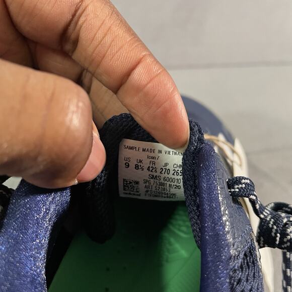 Adidas Icon 7 Navy Blue/White Low Baseball Cleats S23853 Men's Size 9 - Picture 9 of 10